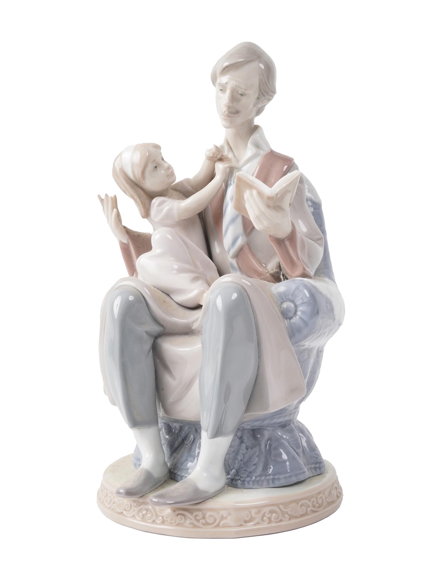 RARE VINTAGE LLADRO PORCELAIN DADDYS GIRL FIGURE PIC-0